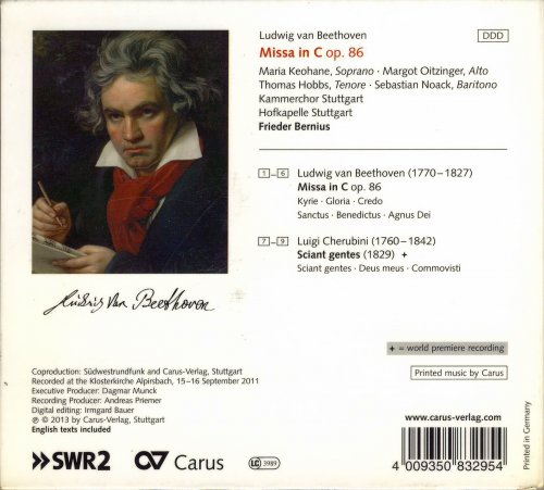 Kammerchor Stuttgart, Hofkapelle Stuttgart, Frieder Bernius - Beethoven: Missa in C, Op. 86 (2013)