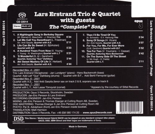 Lars Erstrand Trio & Quartet With Guests - The "Complete" Songs (2005)