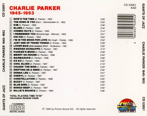 Charlie Parker - Charlie Parker (1945-1953) (1996)