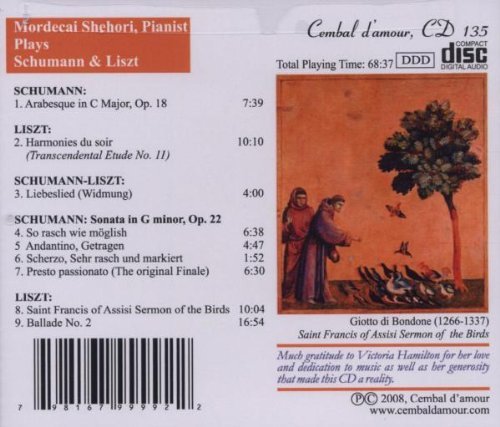 Mordecai Shehori - Mordecai Shehori Plays Schumann & Liszt (2008)