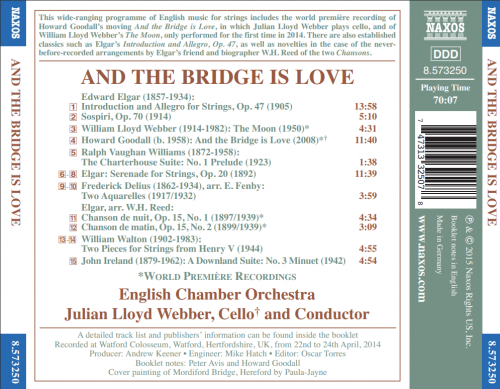 Julian Lloyd Webber, English Chamber Orchestra - And the Bridge Is Love: English Music for Strings (2015) Hi-Res