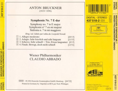 Wiener Philarmoniker, Claudio Abbado - Bruckner: Symphonie Nr.7 (1994)