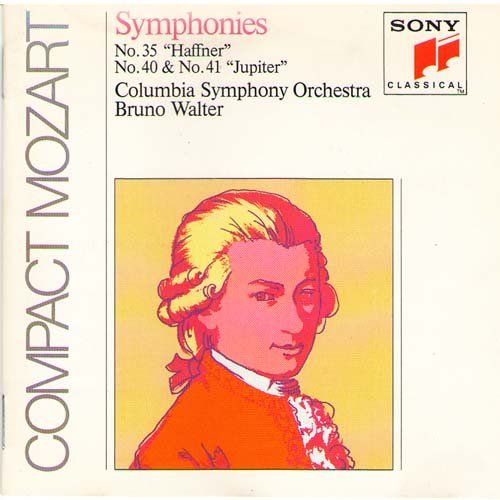 Columbia Symphony Orchestra, Bruno Walter - Mozart: Symphonies No.35 "Haffner", No.40, No.41 "Jupiter" (1990)