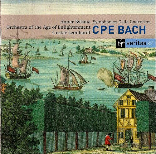 Anner Bylsma, Orchestra of the Age of Enlightenment, Gustav Leonhardt - C.P.E. Bach: Symphonies, Cello Concertos (2000) CD-Rip