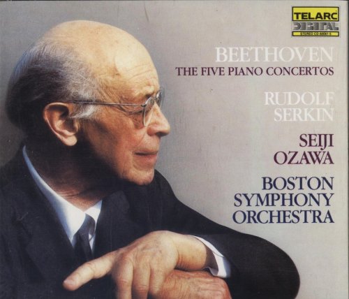 Rudolf Serkin, Boston Symphony Orchestra, Seiji Ozawa - Beethoven: The Five Piano Concertos (1984)