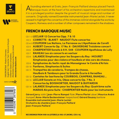 Jean-Francois Paillard - French Baroque Music: Leclair, Lalande, Couperin, Rameau... (2022)