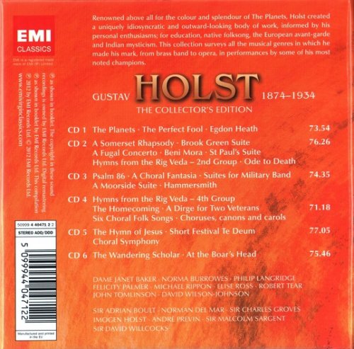 VA - Holst: The Collector's Edition (2012) [6CD Box Set]