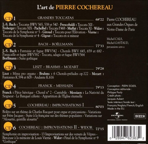 Pierre Cochereau - The Art Of Pierre Cochereau [6CD] (2004)