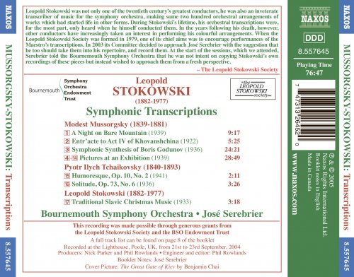 Bournemouth Symphony Orchestra, José Serebrier - Mussorgsky: Pictures at an Exhibition / Boris Godunov (2005)