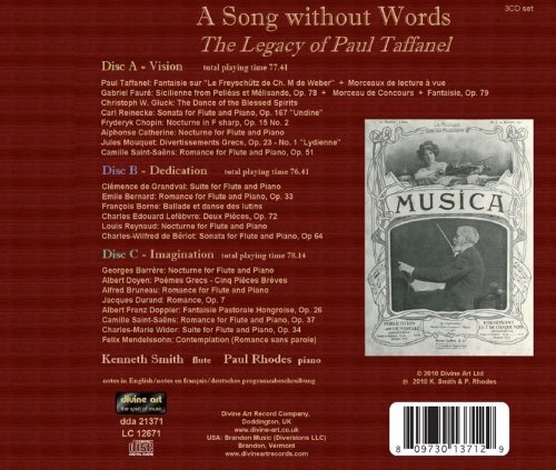 Kenneth Smith, Paul Rhodes - A Song Without Words: The Legacy of Paul Taffanel [3CD] (2013)