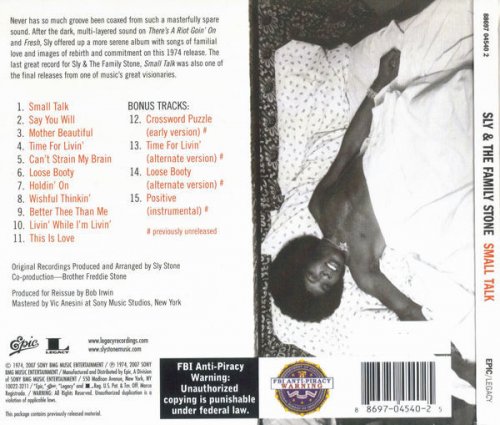 Sly & The Family Stone - Small Talk (1974/2007) [CD-Rip]