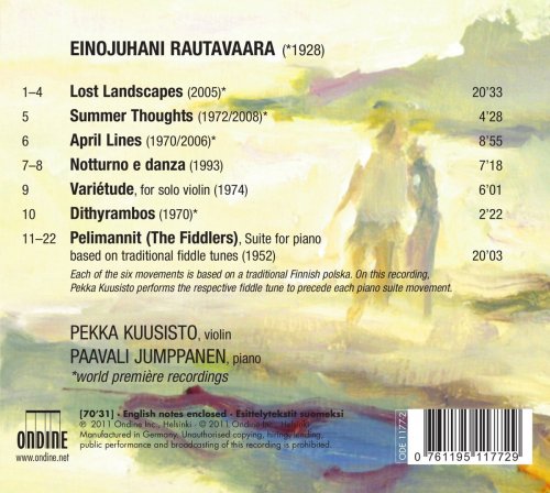 Pekka Kuusisto, Paavali Jumppanen - Rautavaara: Summer Thoughts - Works for Violin and Piano (2011)