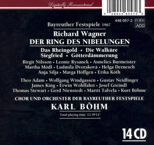 Karl Böhm - Richard Wagner: Der Ring des Nibelungen (14CD BoxSet) (2006) CD-Rip