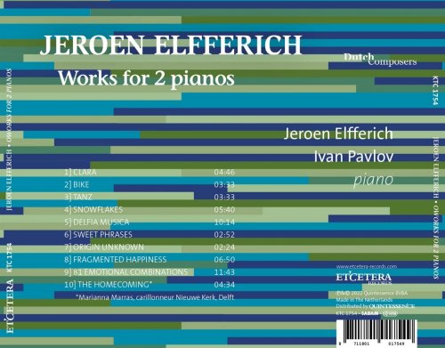 Jeroen elfferich, Ivan Pavlov - Works for 2 Pianos (2022)