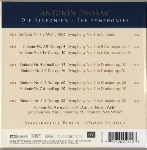 Otmar Suitner - Dvorak: The Symphonies (2005) [5CD Box Set]