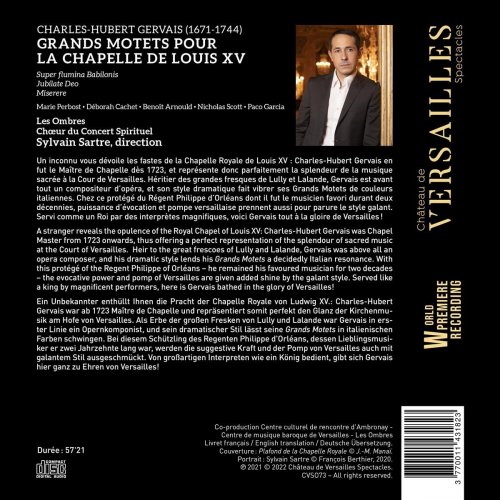 Sylvain Sartre, Les Ombres, Charles-Hubert Gervais - Grands Motets pour Louis XV (2022) [Hi-Res]