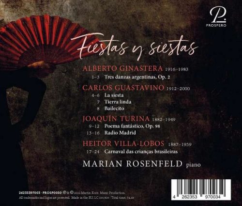 Marian Rosenfeld - Fiestas y Siestas. Spanish Piano Music (2022)