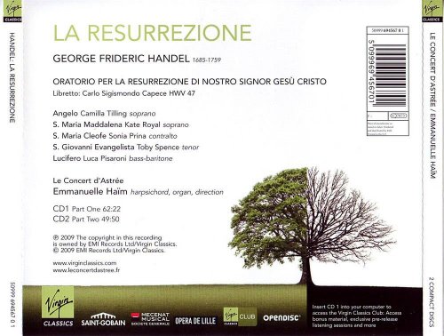 Le Concert d’Astree, Emmanuelle Haim - Handel: La Resurrezione (2009) CD-Rip