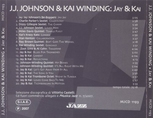 J.J. Johnson & Kai Winding - Jay & Kai (2007)