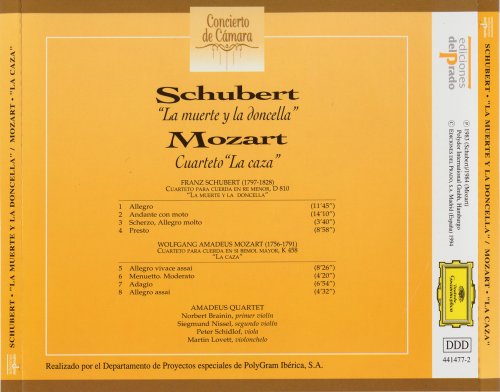 Amadeus Quartet - Schubert: 'La muerte y la doncella' / Mozart: Cuarteto La caza (1994)