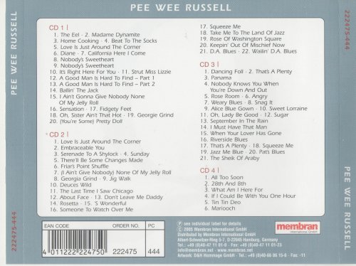 Pee Wee Russell - Weary Blues (Quadromania, 4CD) [2005]