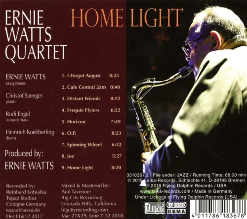 Ernie Watts Quartet - Home Light (2018)