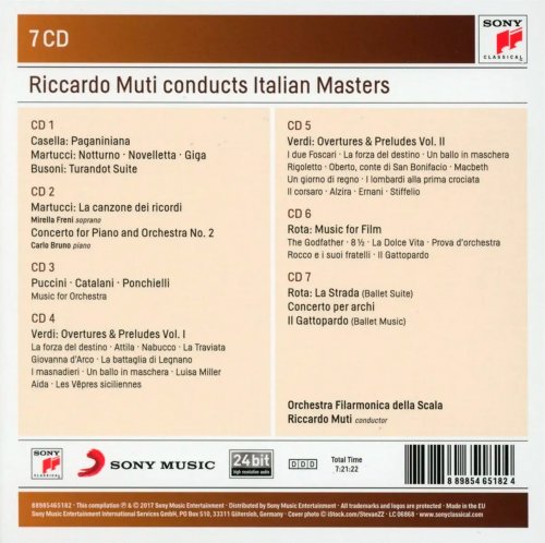 Riccardo Muti - Riccardo Muti Conducts Italian Masters [7CD] (2017)