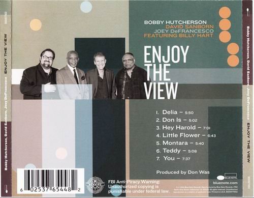 Bobby Hutcherson, David Sanborn, Joey DeFrancesco Featuring Billy Hart - Enjoy The View (2014) CD Rip