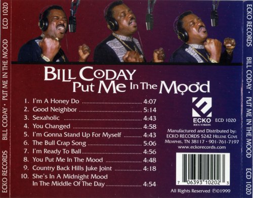 Bill Coday - Put Me In The Mood (1999)