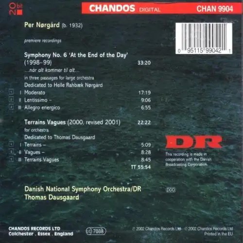 Danish National Symphony Orchestra, Thomas Dausgaard - Per Nørgård: Symphony No. 6, Terrains Vagues (2002)