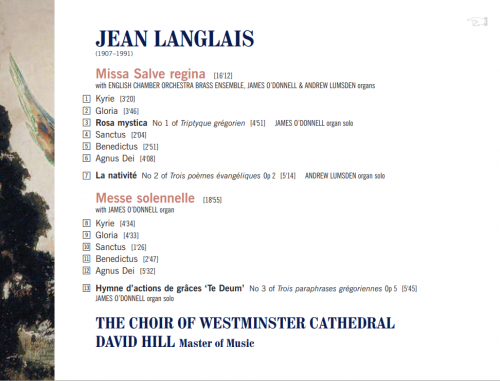 David Hill - Jean Langlais: Missa Salve regina, Messe solennelle (2013) CD-Rip
