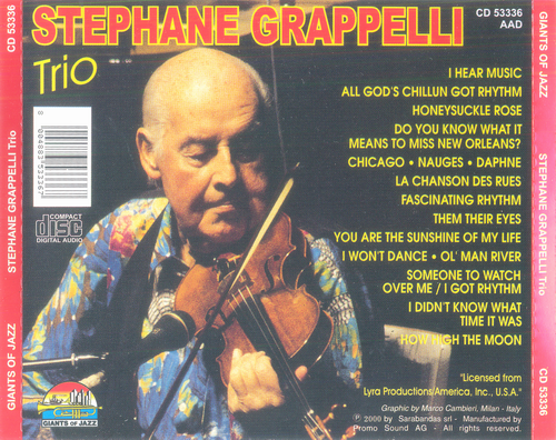 Stephane Grappelli Trio - Stephane Grappelli Trio (2000)