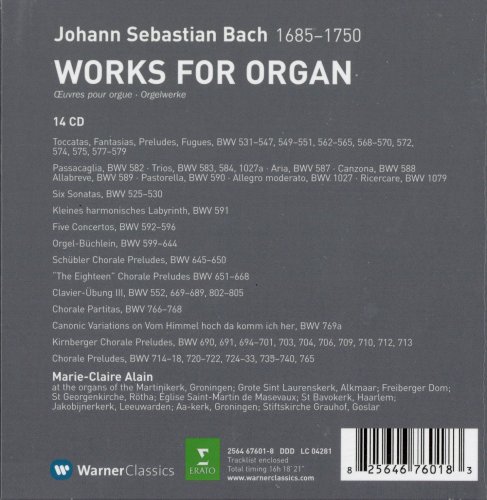 Marie-Claire Alain - Bach: Works for Organ (2011)