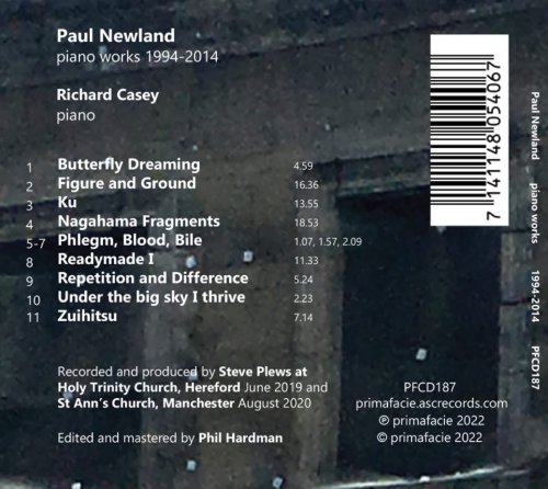 Richard Casey - Paul Newland piano works 1994-2014 (2022) [Hi-Res]