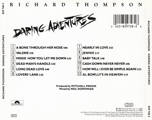 Richard Thompson - Daring Adventures (1986)