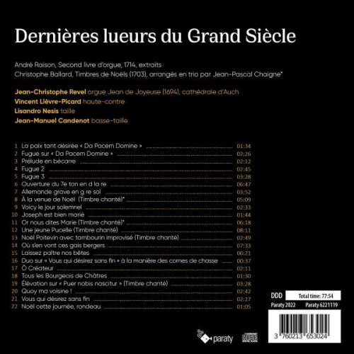 Jean-Christophe Revel - Dernières lueurs du Grand Siècle (2022) [Hi-Res]