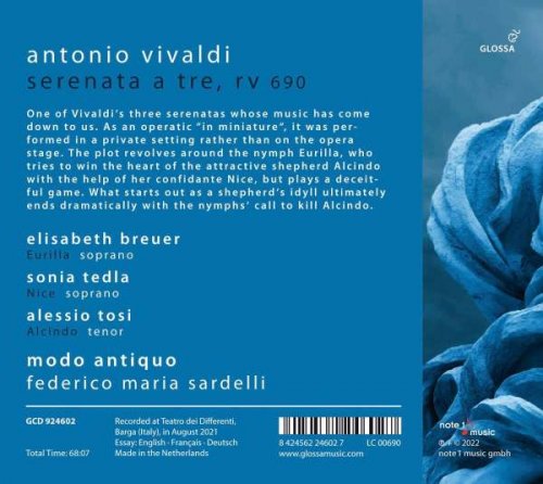 Elisabeth Breuer, Modo Antiquo, Federico Maria Sardelli - Vivaldi: Mio cor, povero cor, RV 690 (2022)