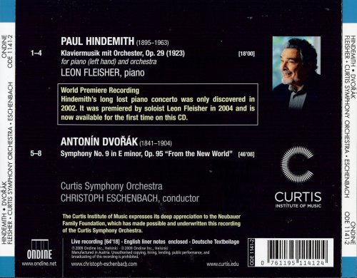 Curtis Symphony Orchestra, Christoph Eschenbach - Hindemith: The Klaviermusik mit Orchester op. 29 for Piano Left-hand and Orchestra (2009)