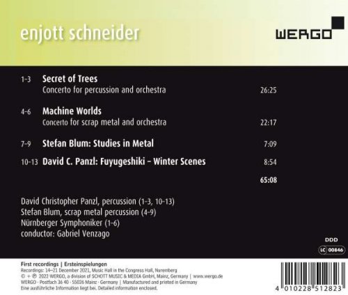 VA - Enjott Schneider: Wood & Metal – Colors of Percussion (2022) [Hi-Res]