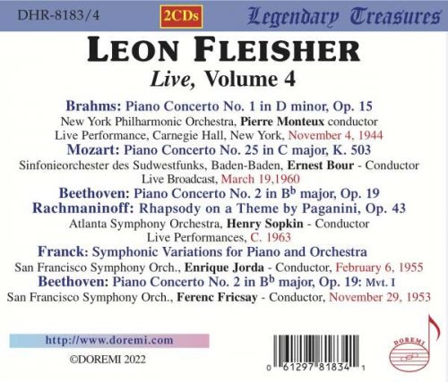 Leon Fleisher - Leon Fleisher Live, Vol. 4 (2022)