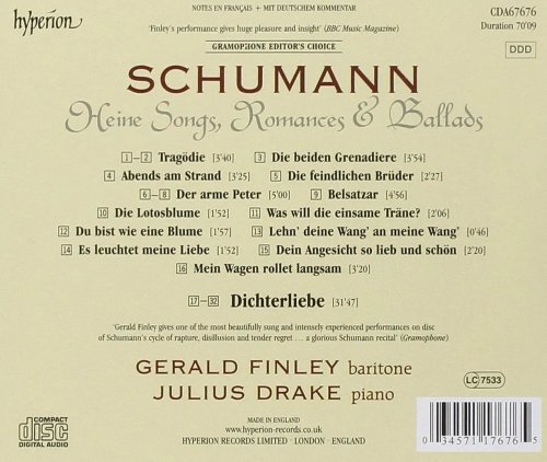 Gerald Finley, Julius Drake - Schumann: Dichterliebe & other Heine Settings (2008)