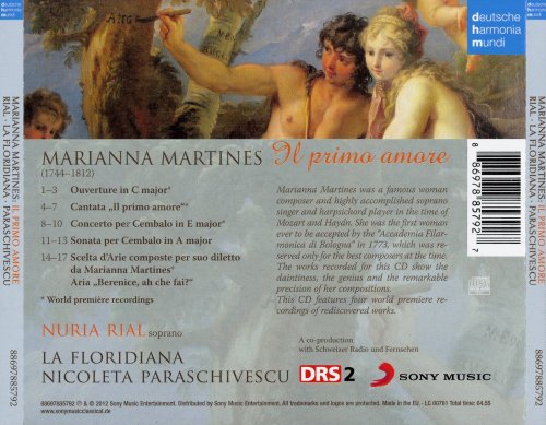 Nuria Rial, La Floridiana, Nicoleta Paraschivescu - Martines: Il primo amores (2012)