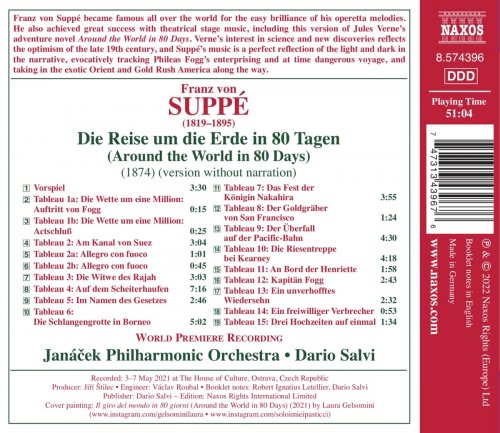 Janáček Philharmonic Orchestra, Dario Salvi - Suppé: Die Reise um die Erde in 80 Tagen (Version Without Narration) (2022) [Hi-Res]