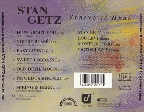 Stan Getz - Spring Is Here (1981) Flac