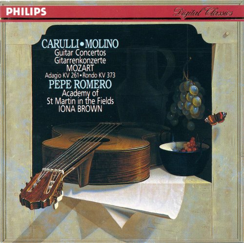 Pepe Romero - Carulli, Molino: Guitar Concertos / Mozart: Adagio KV 261, Rondo KV 373 (1990) CD-Rip