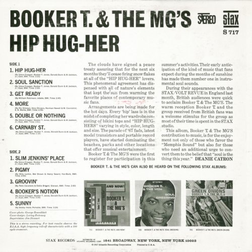 Booker T. & The MG's - Hip Hug-Her (1967) LP