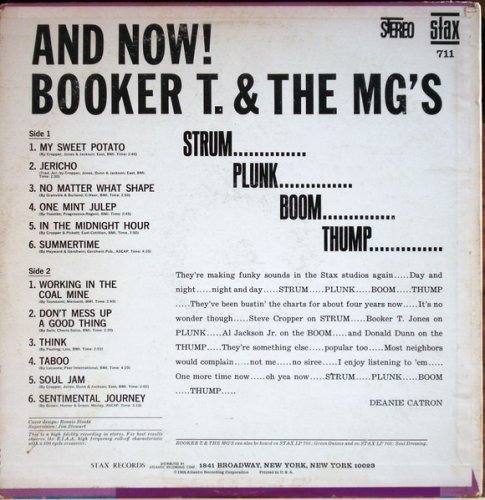 Booker T. & The MG's - And Now! (1966) LP