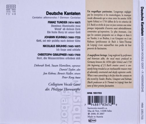 Collegium Vocale Gent, Phillippe Herreweghe - Tunder,Kuhnau,Bruhns,Graupner: Deutsche Kantaten (2007)