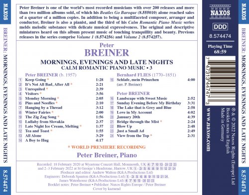 Peter Breiner - Breiner: Mornings, Evenings and Late Nights - Calm Romantic Piano Music, Vol. 3 (2022) [Hi-Res]