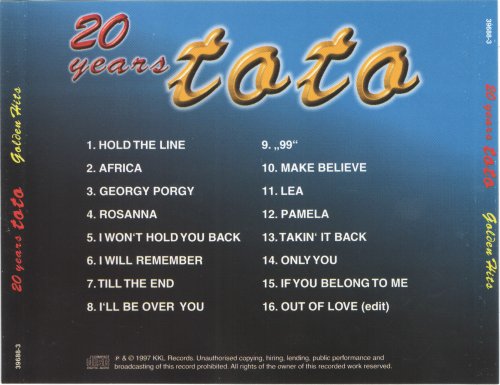 Toto - 20 Years Toto (Golden Hits 1977 1997) (1997)